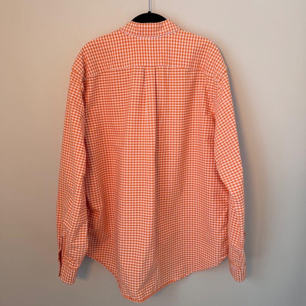 Ralph Lauren‎ Classic Fit Button Down Gingham Plaid Shirt Casual Preppy Logo XXL - Picture 11 of 12